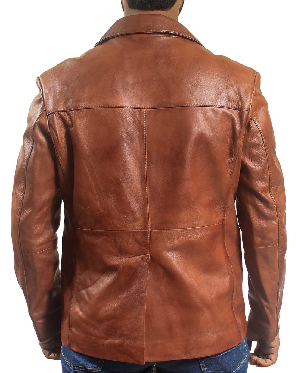Mens Removable Hood Black Leather Jacket