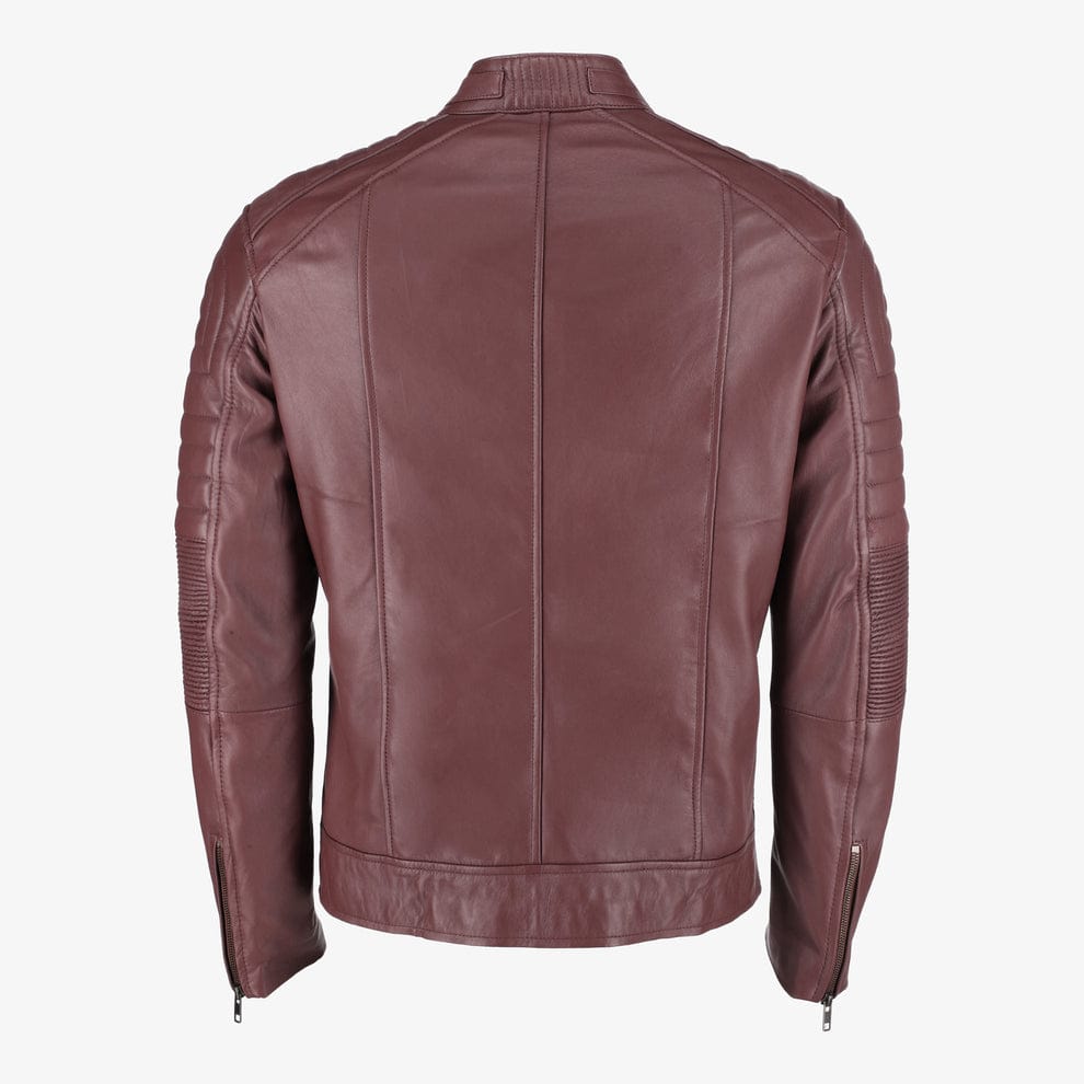 Mens Cafe Racer Leather Jacket