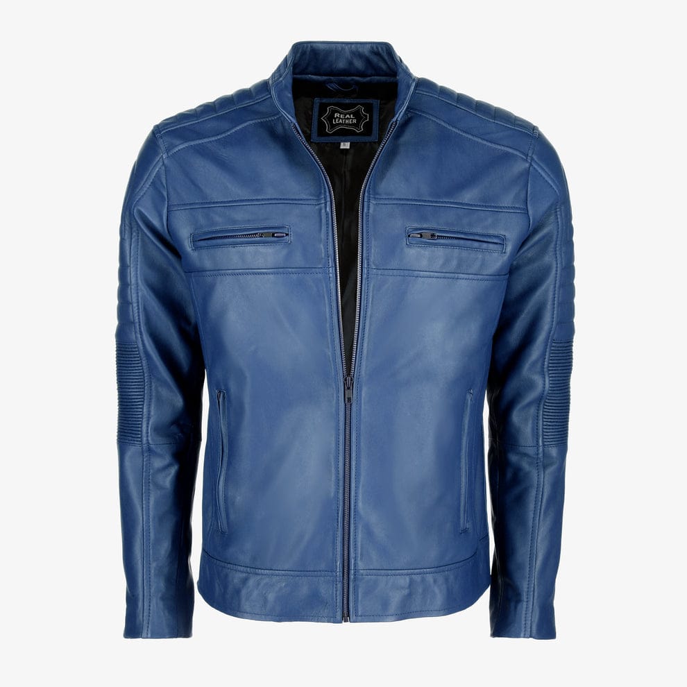 Mens Cafe Racer Leather Jacket