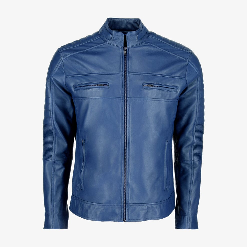 Mens Cafe Racer Leather Jacket