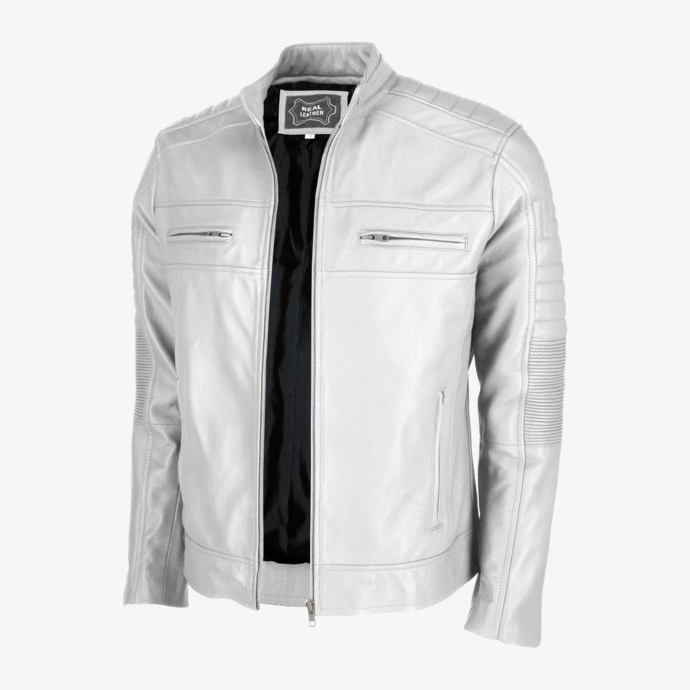 Mens Cafe Racer Leather Jacket