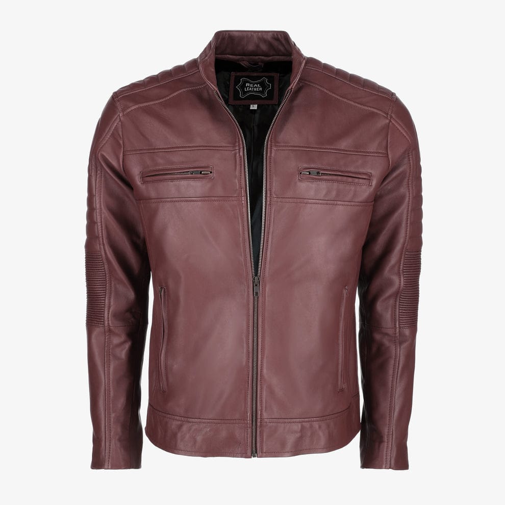 Mens Cafe Racer Leather Jacket