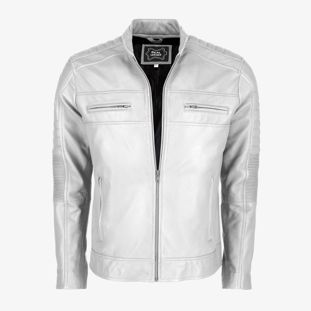 Mens Cafe Racer Leather Jacket