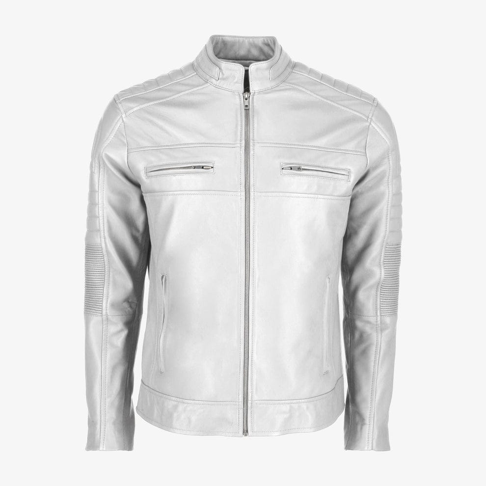 Mens Cafe Racer Leather Jacket