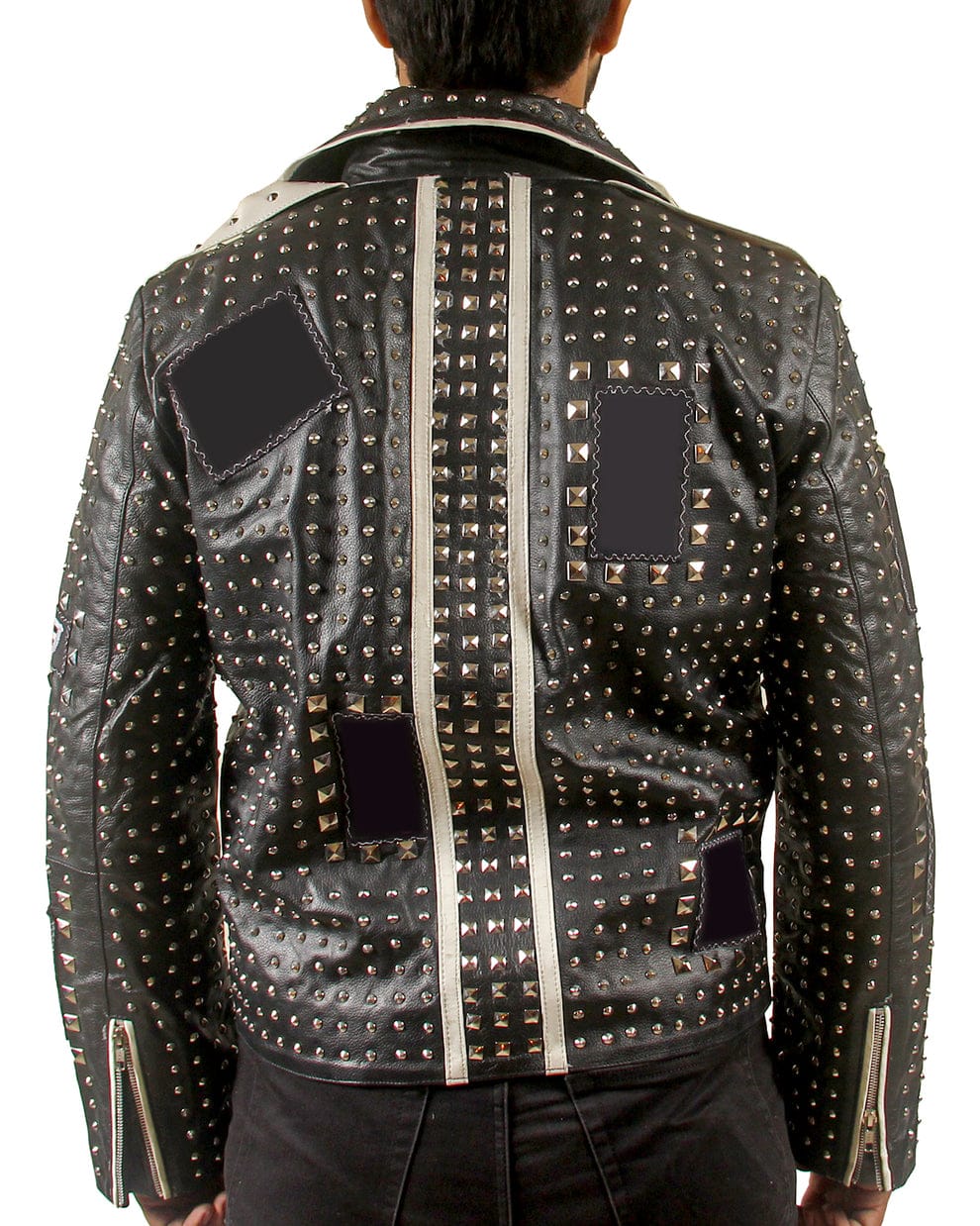 Mens Black Studded Jacket