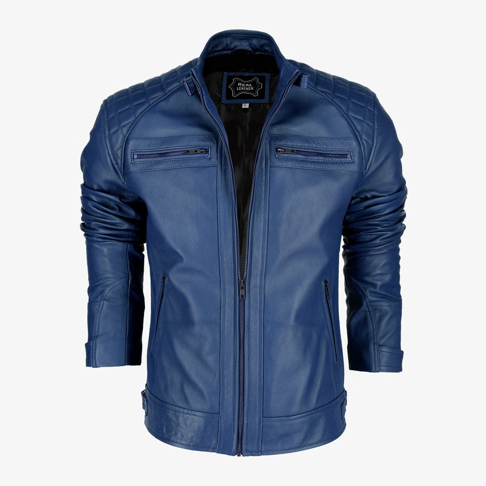 Mens Classic Brown Leather Jacket