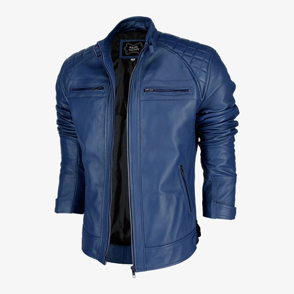 Mens Classic Brown Leather Jacket