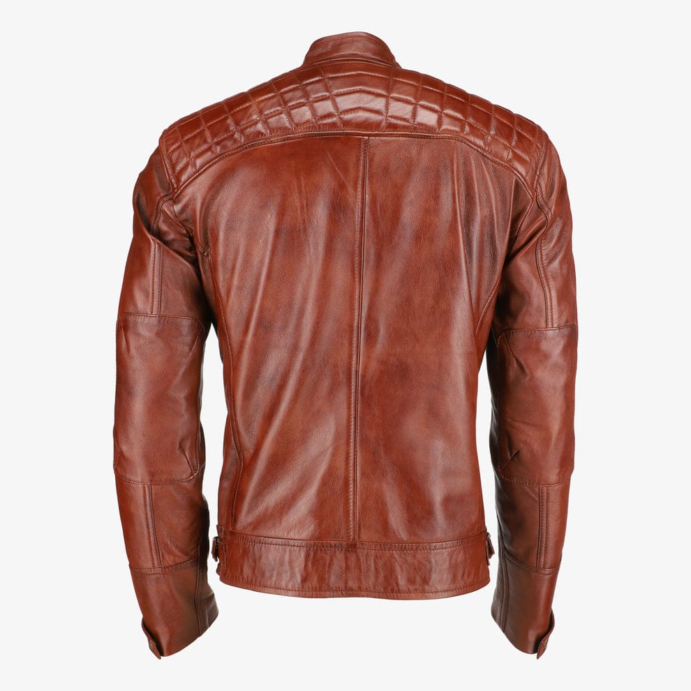Mens Classic Brown Leather Jacket