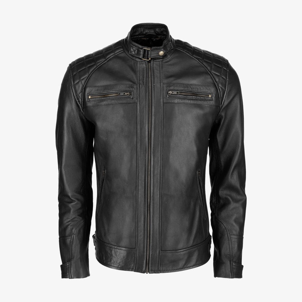 Mens Classic Brown Leather Jacket